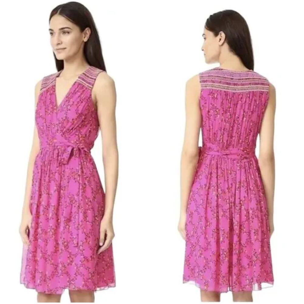 Diane Von Furstenberg Pink Floral Dress